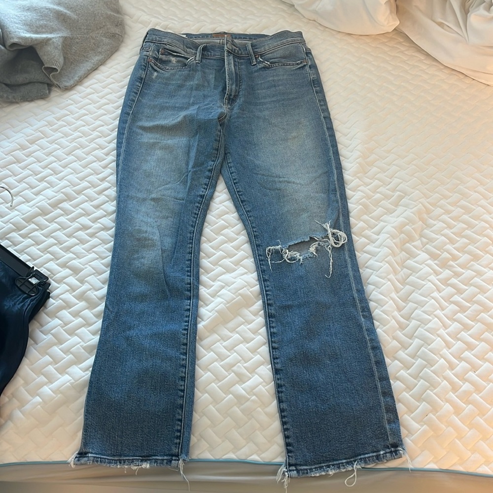 MOTHER jeans with distressing